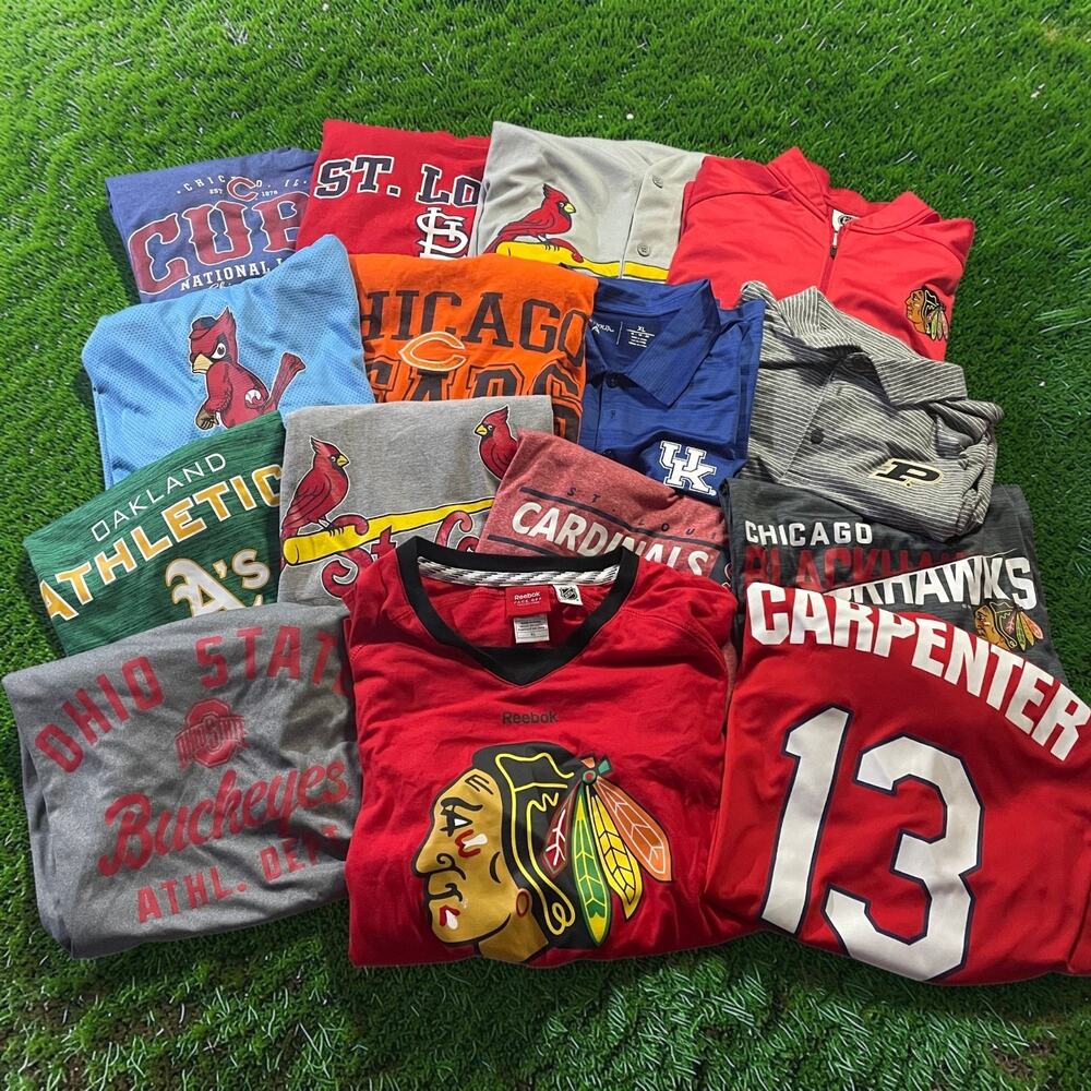 5 LB Men’s Sports Clothing Reseller Mix Nike Adidas MLB NFL NHL NCAA Mystery Lot